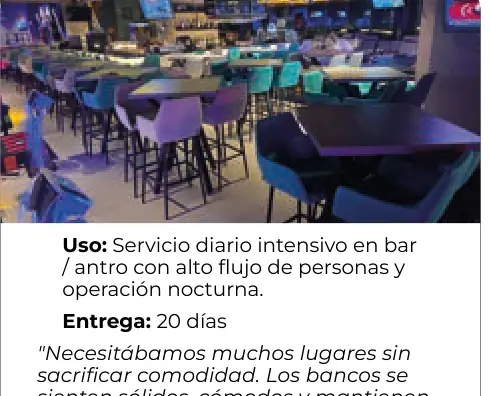 Bar y terraza para coctelería
