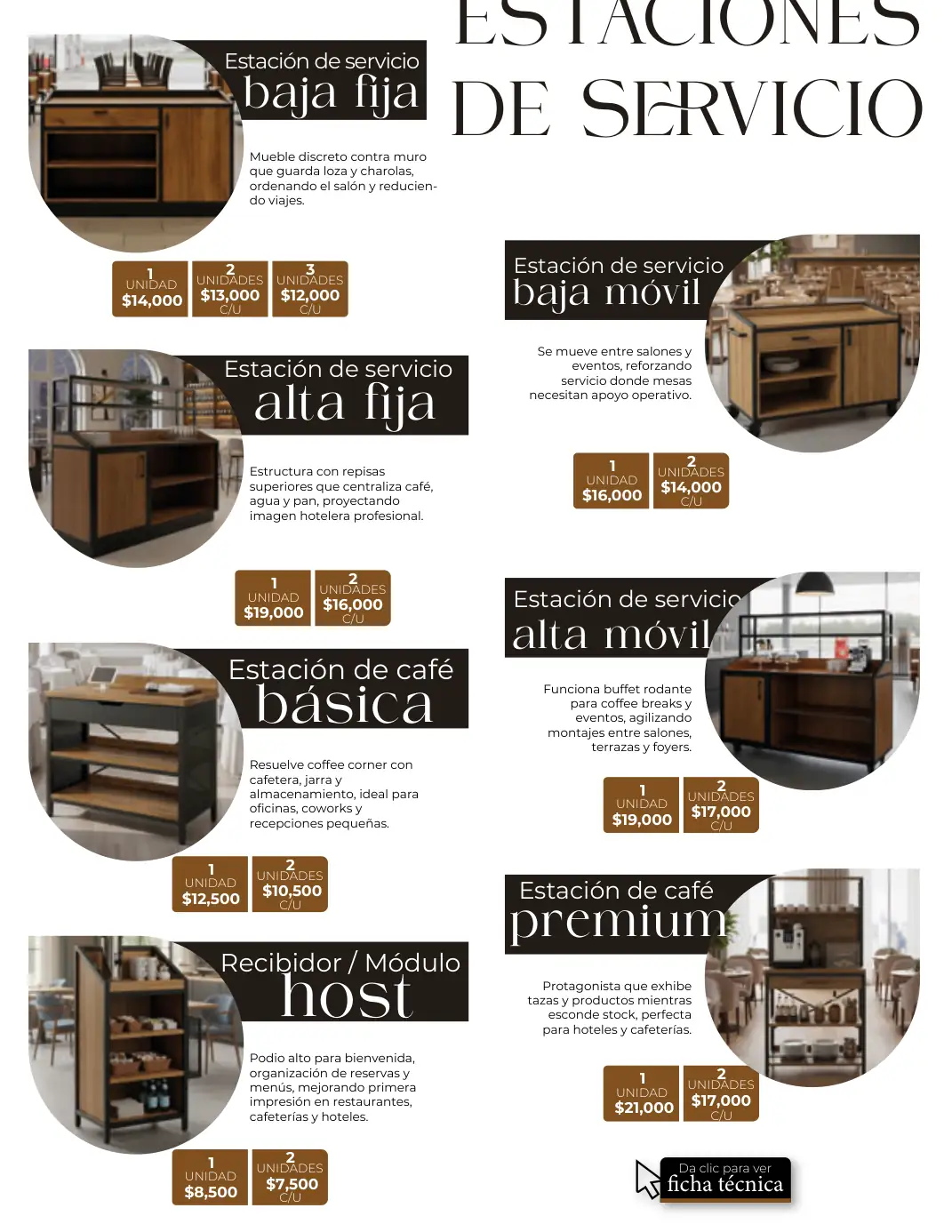 Mobiliario operativo Juliette