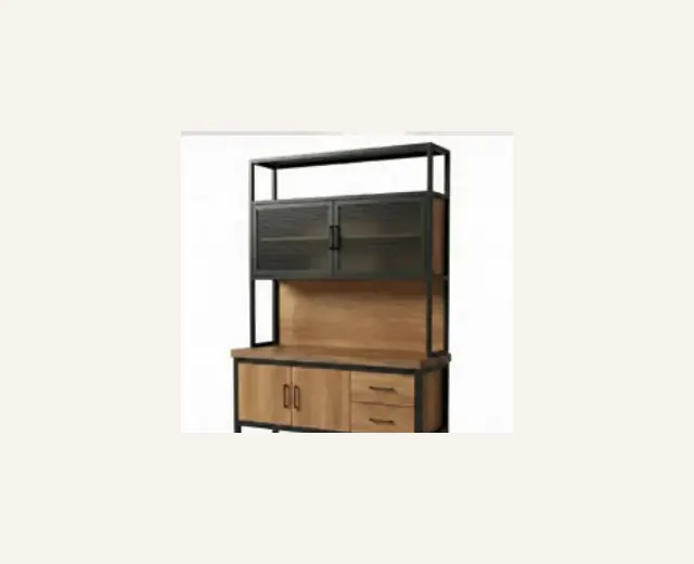 Consola buffet alta con vitrina · catálogo HORECA Juliette